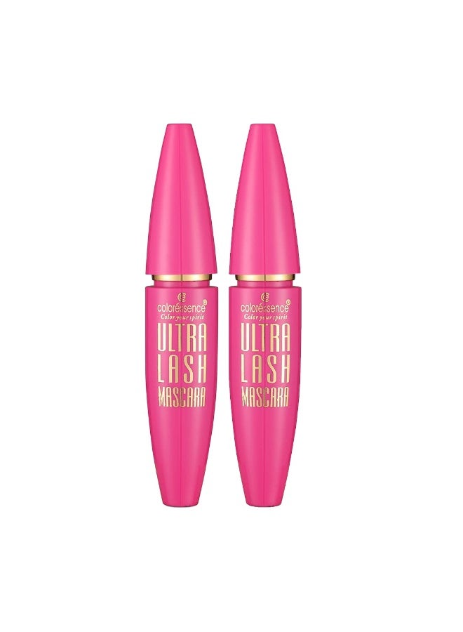 COLORESSENCE Ultra Lash Pro Mascara for Volumized and Curled Lashes | Intense Black Finish and Lengthening Effect With Smudge Proof & Waterproof Formula - Image 1
